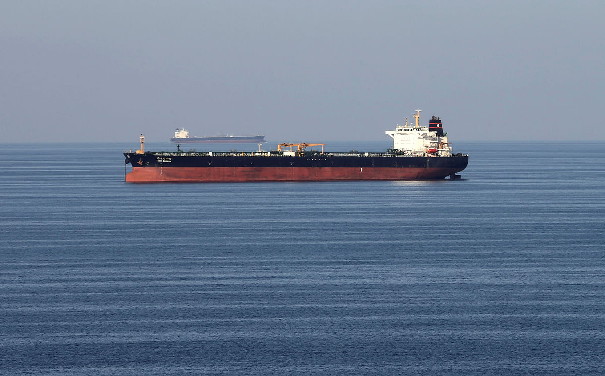 Oil tankers pass through the Strait of Hormuz, on 21 December 2018. Reuters File Photo