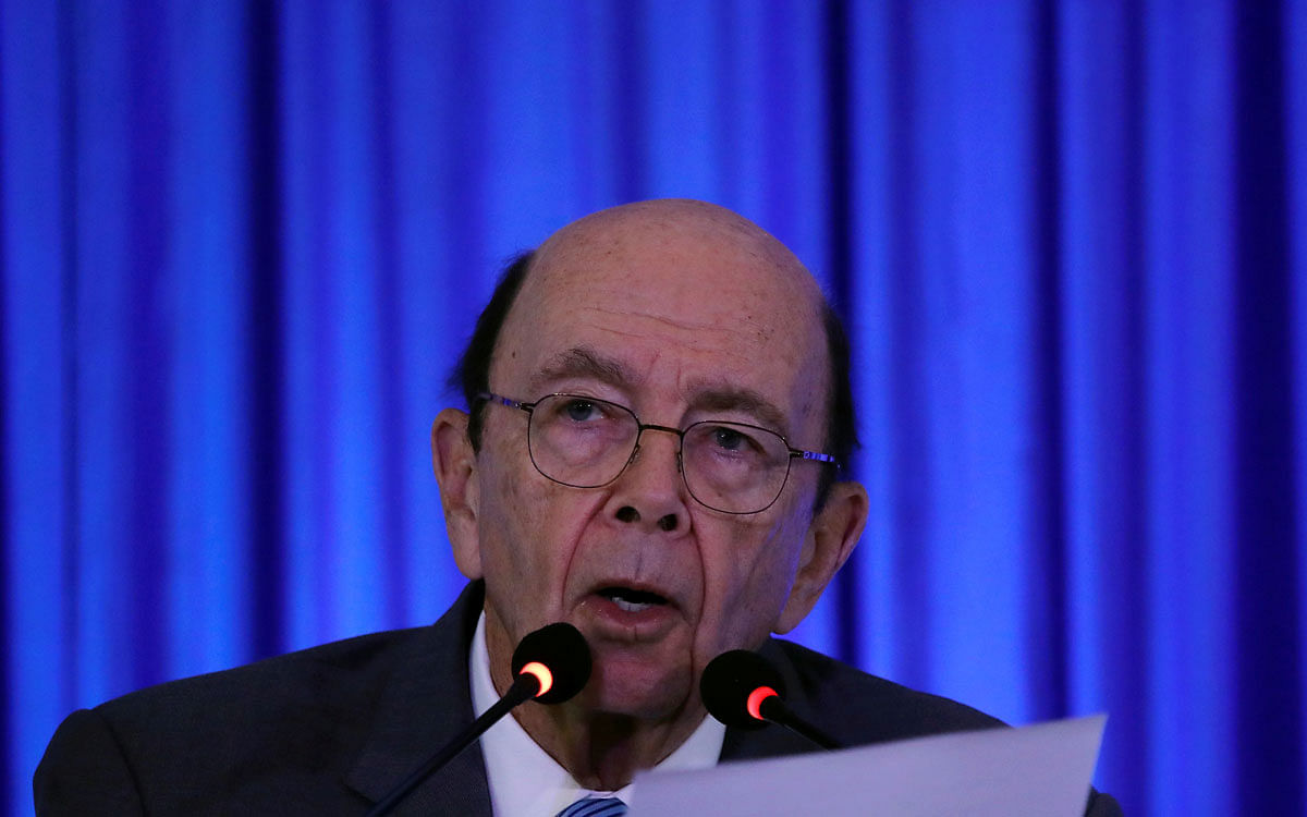 US commerce secretary Wilbur Ross addresses a gathering at the Trade Winds Indo-Pacific Trade Mission and Business Forum in New Delhi, India, on 7 May 2019. Photo: Reuters
