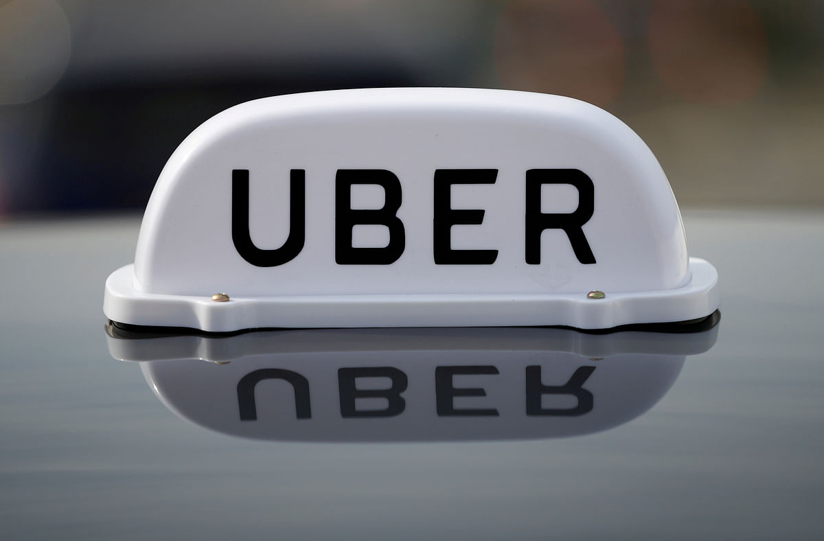 The logo of taxi company Uber. Photo: Reuters