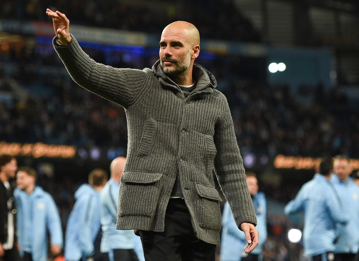 Manchester City's Spanish manager Pep Guardiola. Photo: AFP