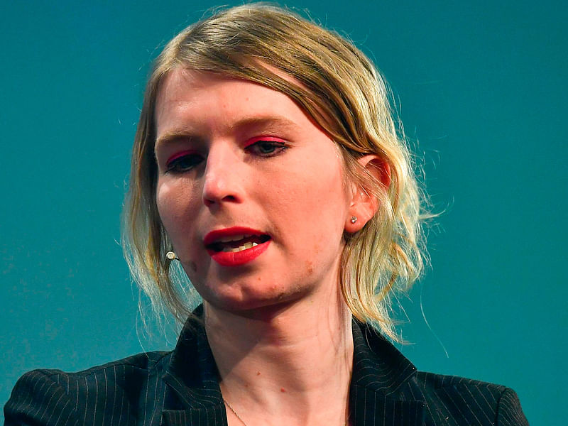 In this file photo taken on 02 May 2018, former US soldier, whistleblower, transgender Chelsea Manning speaks at the digital media convention `re:publica` in Berlin, on 2 May 2018. Photo: AFP