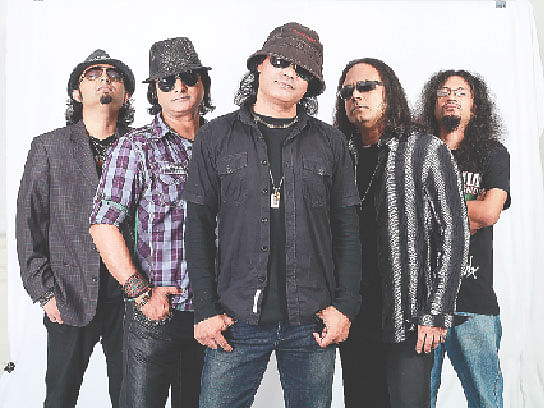 Members of rock band `Miles`: Prothom Alo File photo