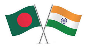 Flags of Bangladesh and India