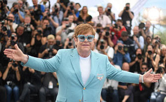 British singer-songwriter Elton John poses during a photocall for the film `Rocketman` at the 72nd edition of the Cannes Film Festival in Cannes, southern France, on 16 May 2019. Photo: AFP