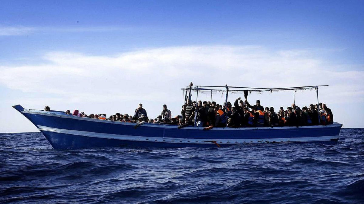 A boat full of migrants. UNB File Photo