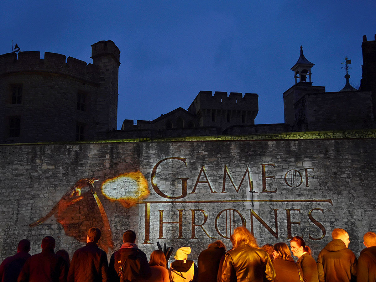Fans wait for guests to arrive at the world premiere of the television fantasy drama `Game of Thrones` series 5, at The Tower of London, in London, Britain on 18 March 2015. Reuters File Photo