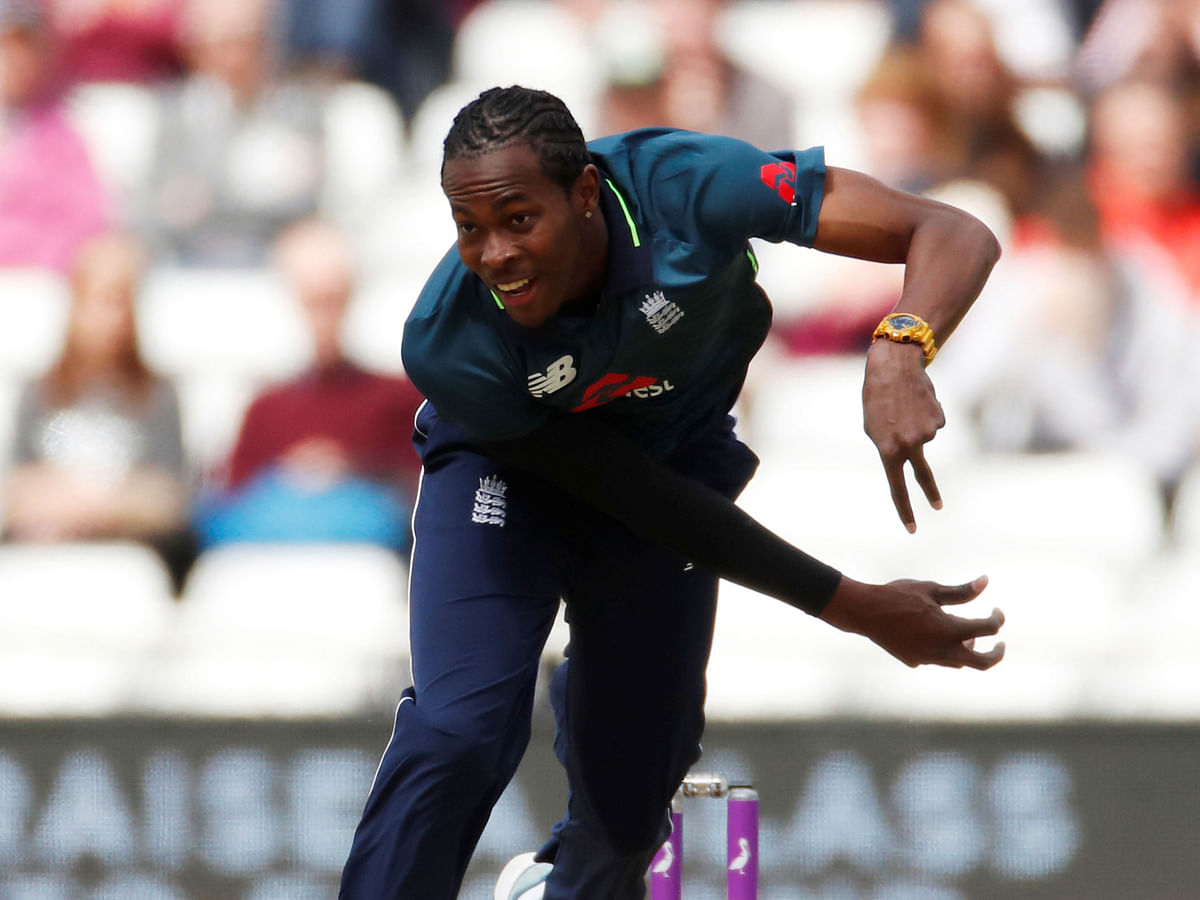 England`s Jofra Archer in action. Photo: Reuters