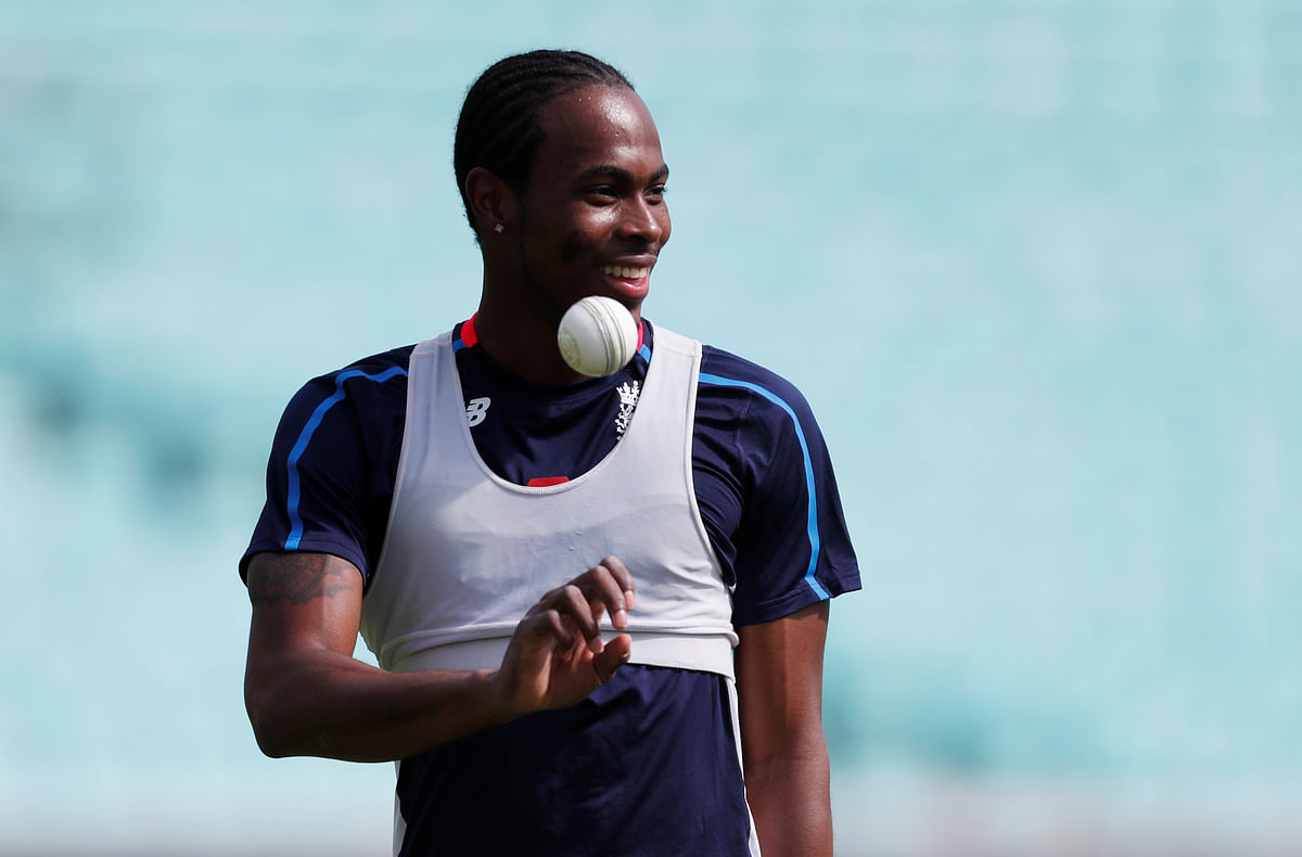 England`s Jofra Archer during nets at Kia Oval, London, Britain on 7 May 2019. Photo: Reuters