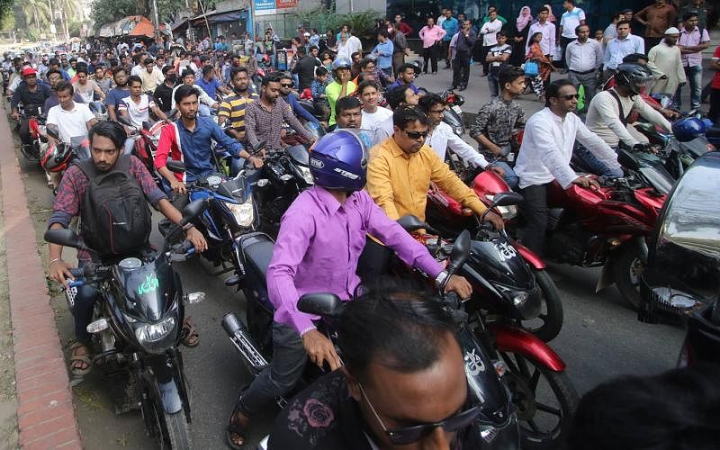 59pc motorcycle drivers do not have licences. Prothom Alo File Photo