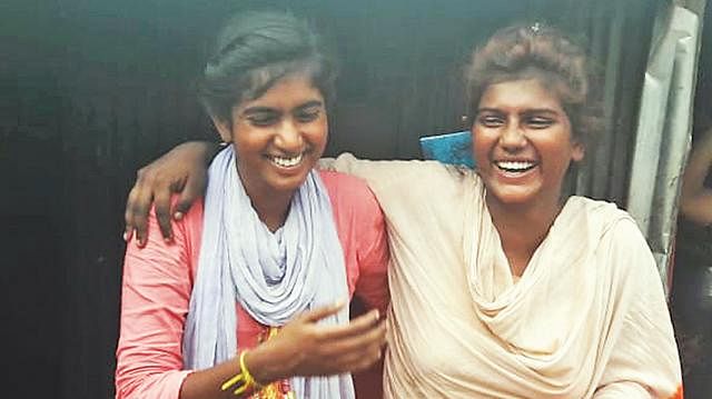 Priya Bashphor dreams to be a police officer and Payel Bashphor wants to a teacher one day.