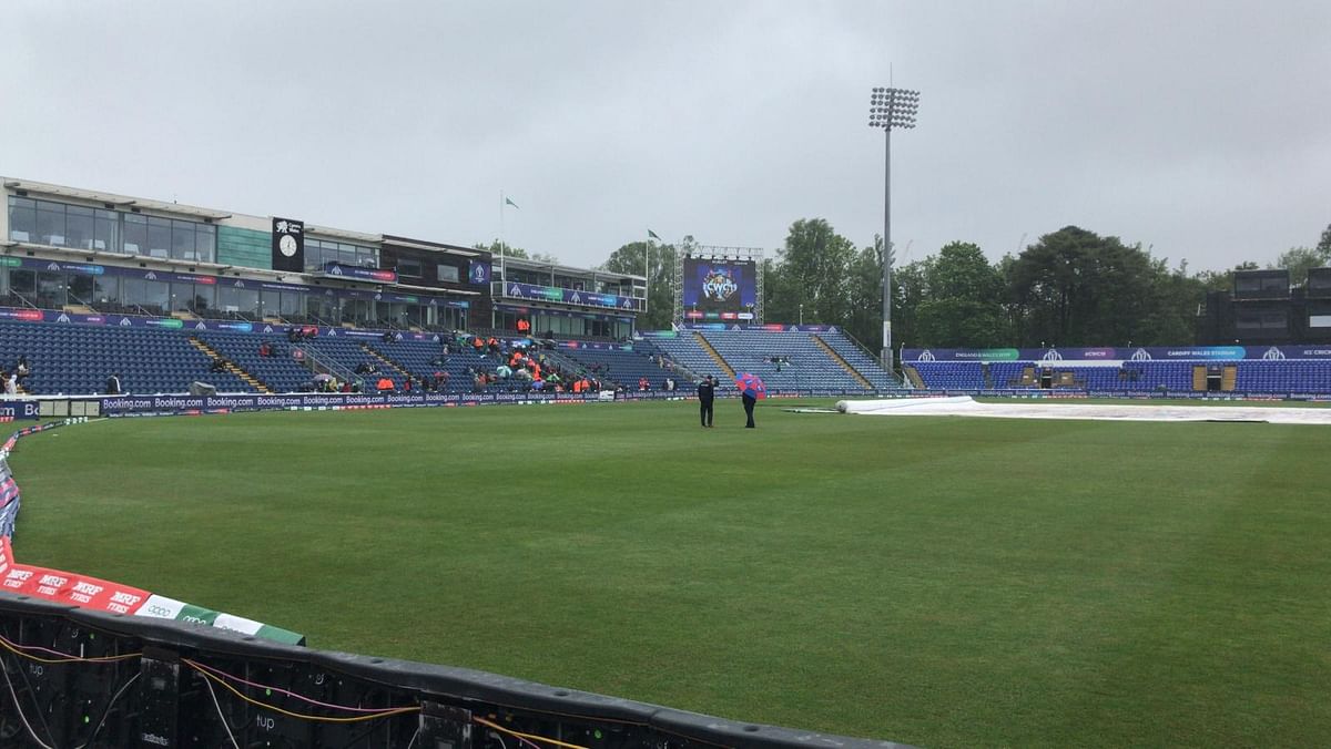 Bangladesh warm-up with Pakistan is washed out. Photo: Rana Abbas