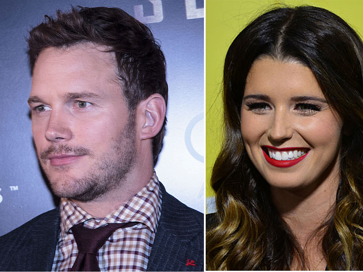A combination of the collected pictures of Chris Pratt (L) and Katherine Schwarzenegger.