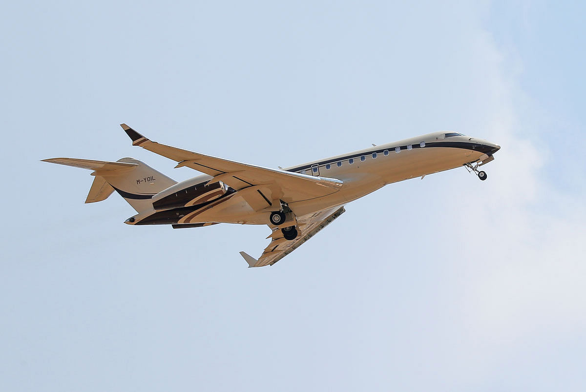 A Rosneft-operated aircraft carrying a passenger, believed to be Chief Executive of Rosneft Igor Sechin, takes off at Palma de Mallorca airport. Photo: Reuters