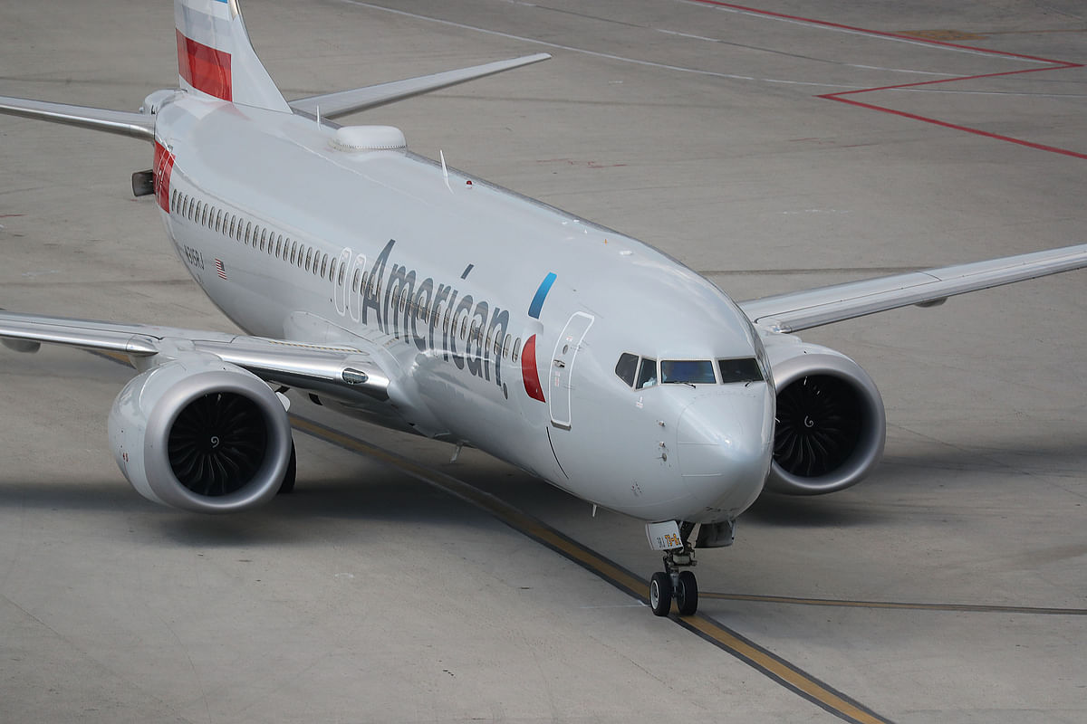 This file photo taken on 12 March 2019, an American Airlines Boeing 737 Max 8 taxis to its gate at the Miami International Airport on in Miami, Florida. Photo: AFP