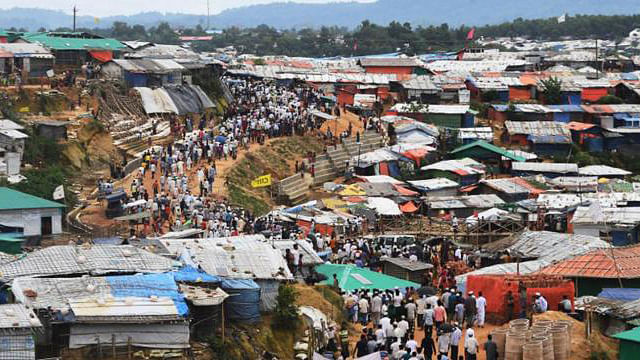 Kutupalong refugee camp in Ukhia, Cox’s Bazar. AFP File Photo