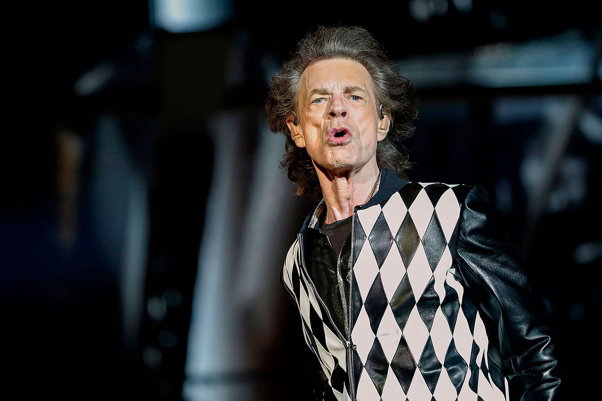 Mick Jagger of the Rolling Stones performs as they resume their `No Filter Tour` North American Tour at the Soldier Field on 21 June in Chicago. Photo: AFP