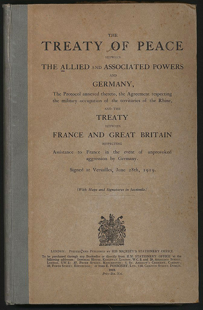 Treaty of Versailles. Photo: Collected