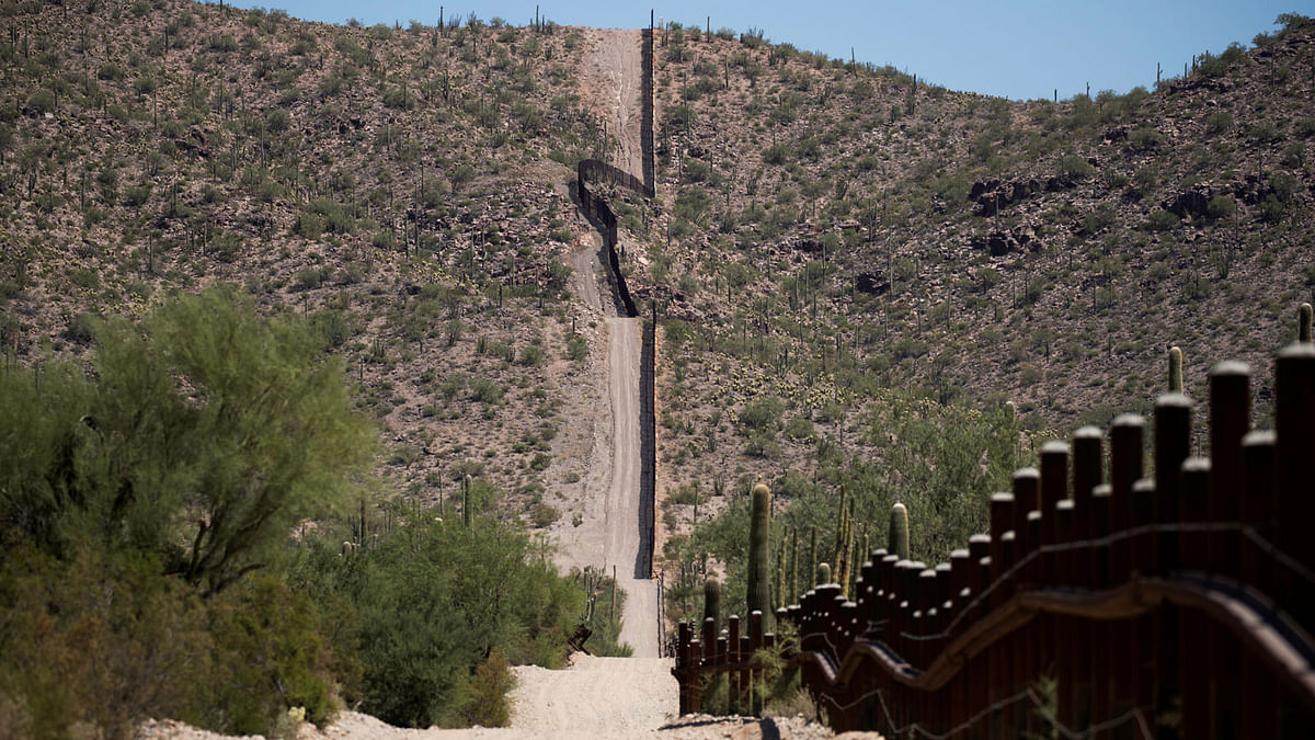 The US-Mexico border is seen near Lukeville, Pima County, Arizona, US. File photo: Reuters