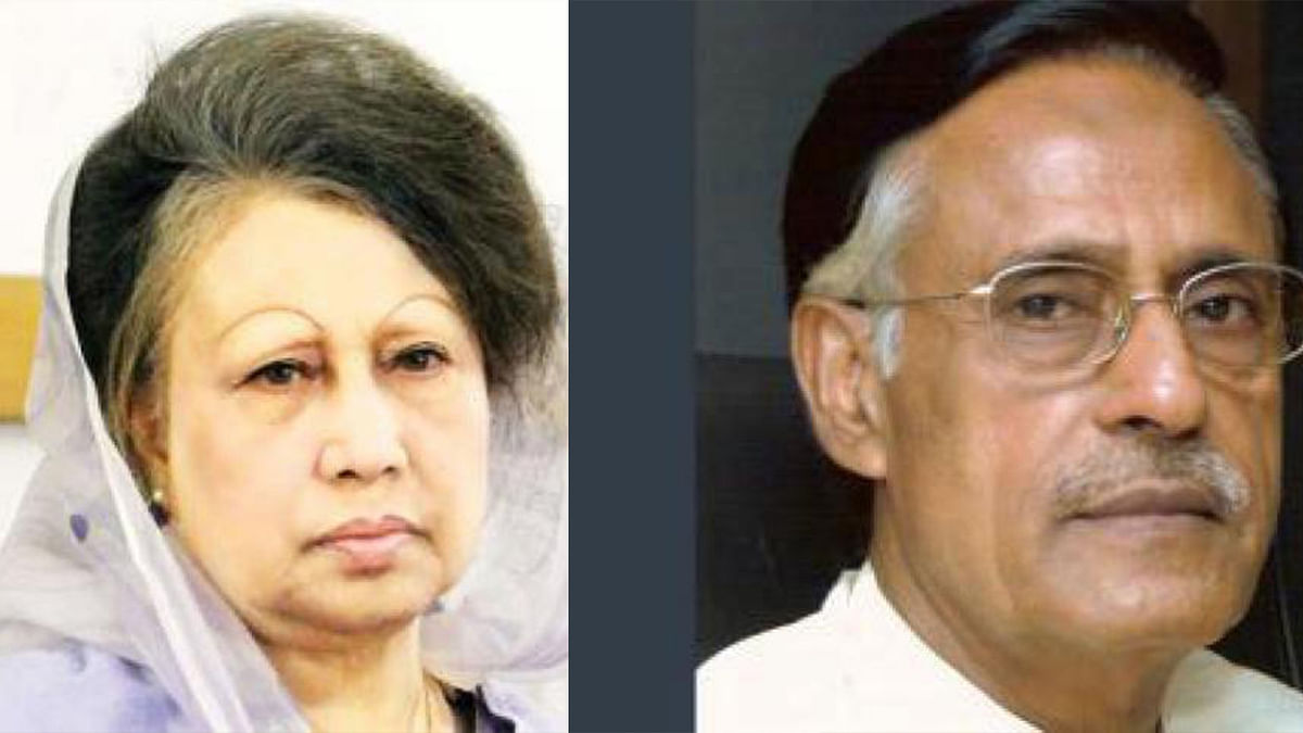 Khaleda Zia and Oli Ahmed