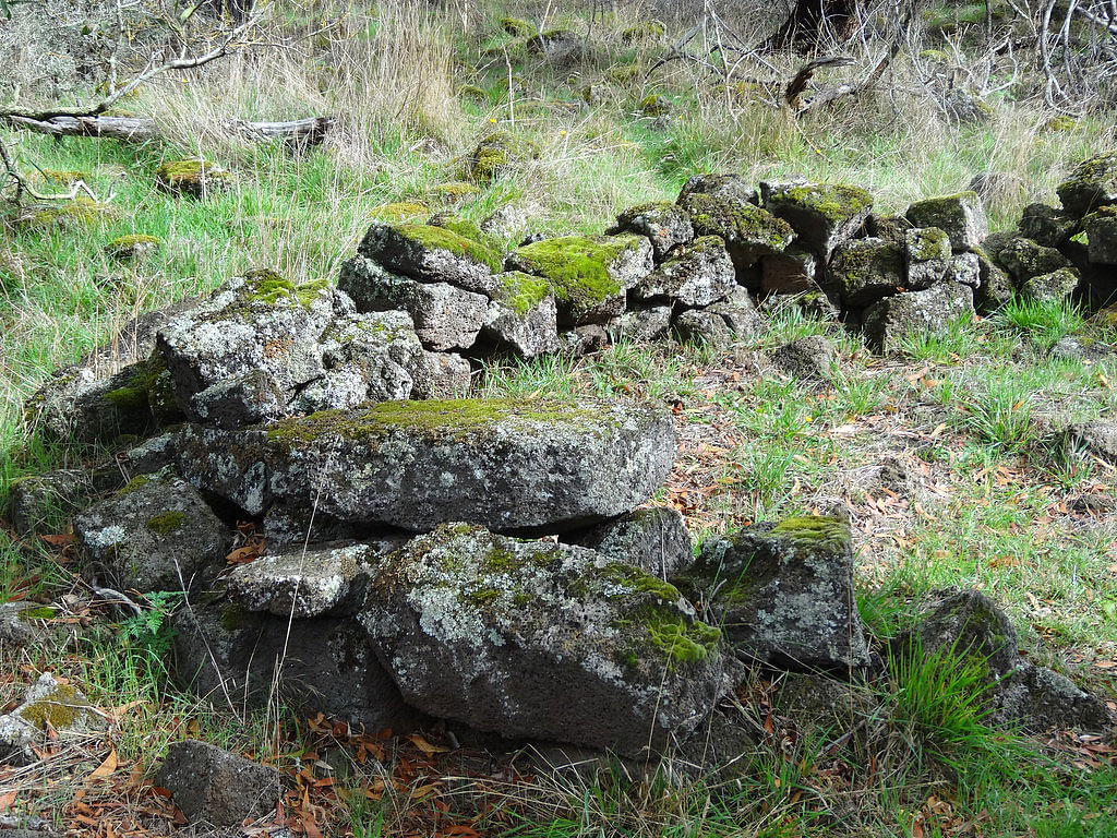 Remains of 1,700 year old Aboriginal stone house. Photo: Flickr
