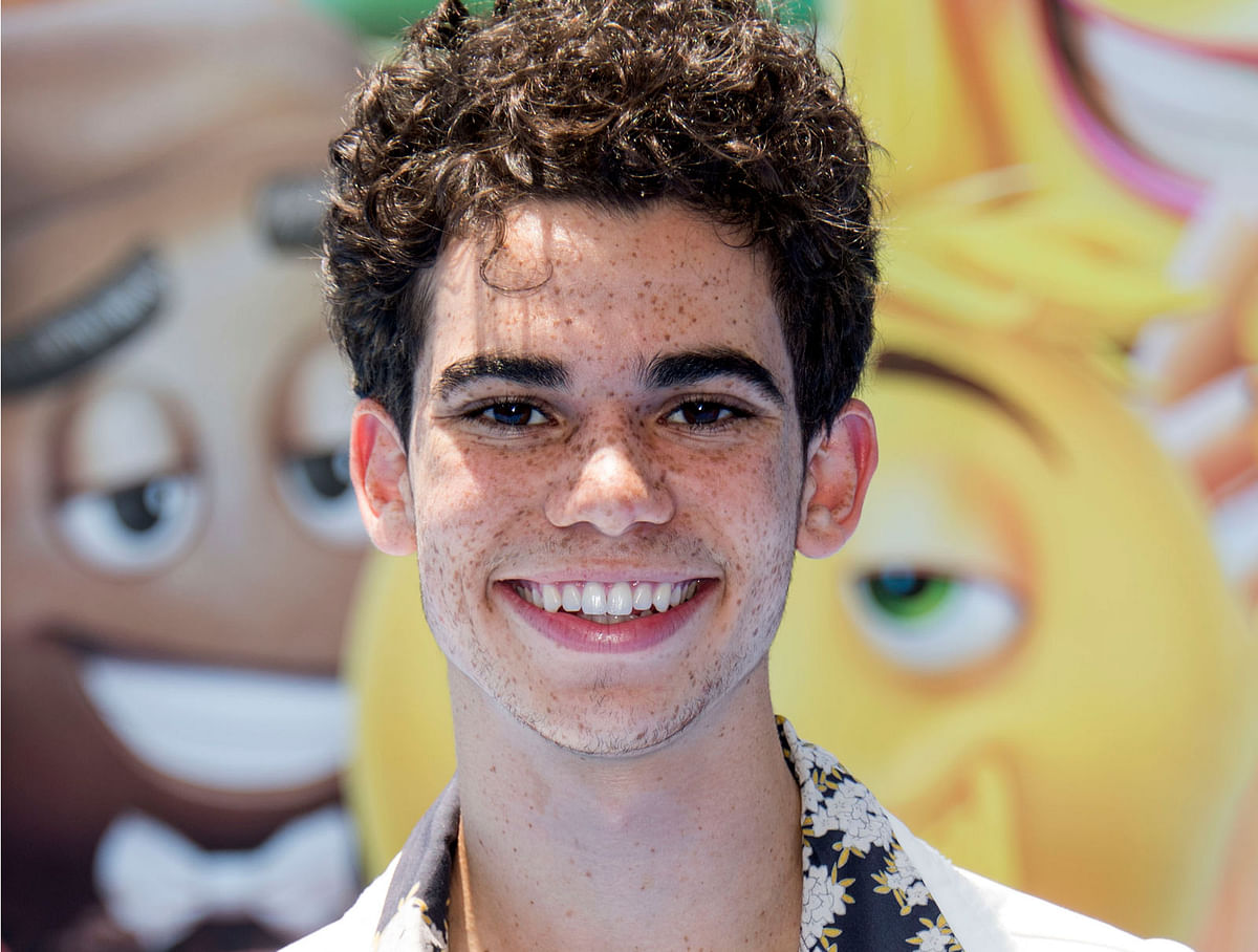 In this file photo taken on 23 July, 2017 actor Cameron Boyce attends the World Premiere of The Emoji Movie at the Regency Village Theater in Westwood, California. Photo: AFP