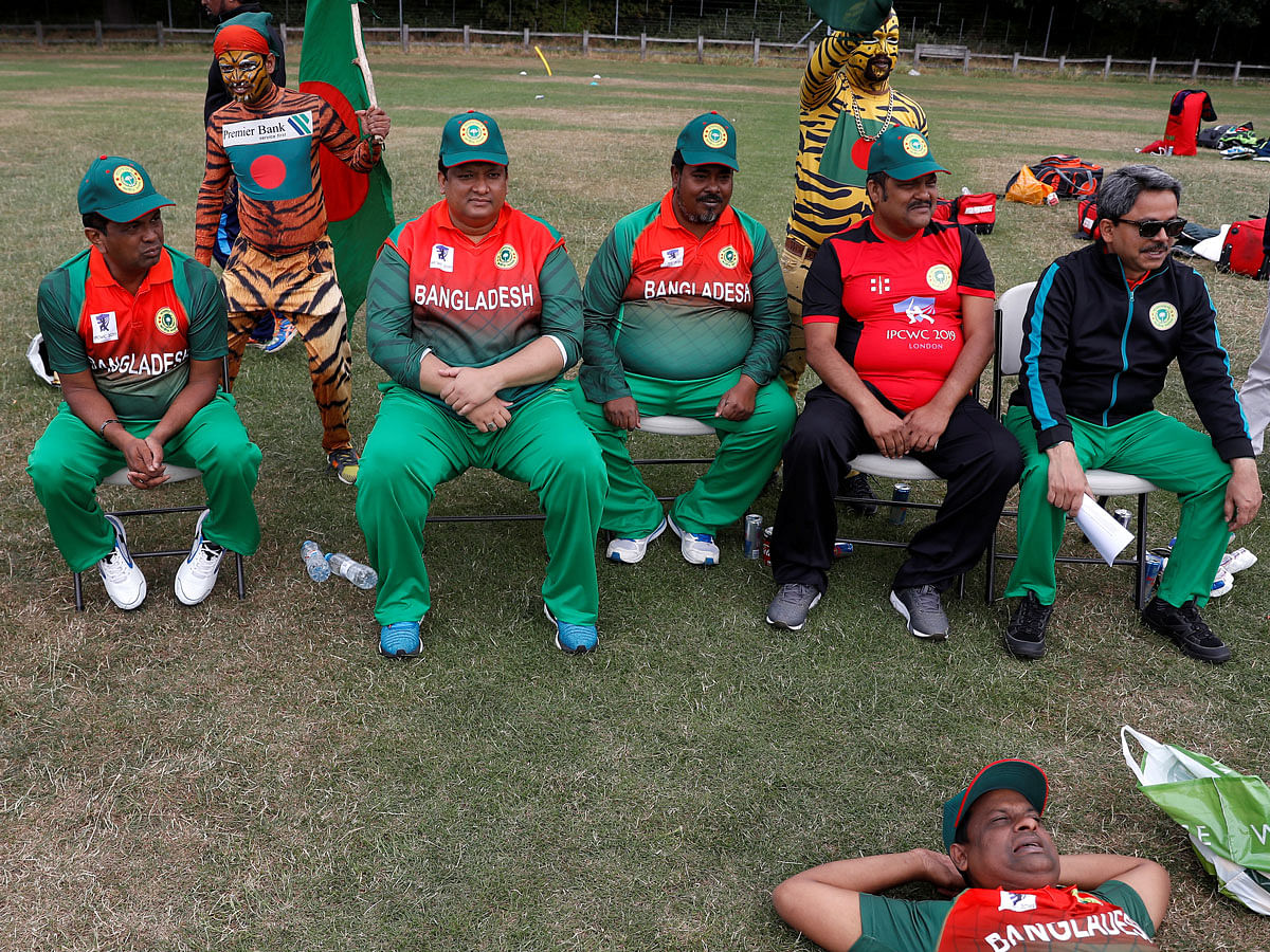 Bangladesh players during the warm up match between Afghanistan v Bangladesh. Photo: Reuters