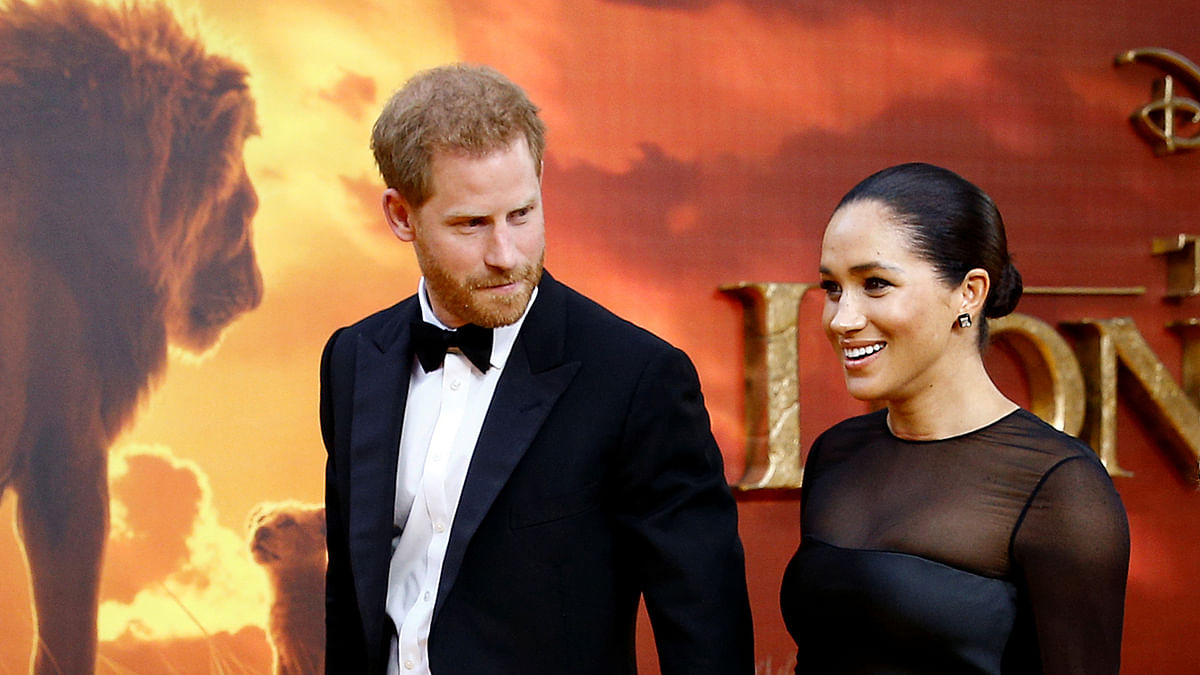 Britain`s prince Harry and Meghan, Duchess of Sussex attend the European premiere of `The Lion King` in London, Britain 14 July, 2019. Photo: Reuters