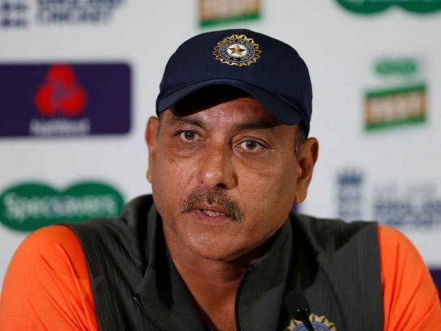 India head coach Ravi Shastri during a press conference in Kia Oval, London, Britain on 5 September. Photo: Reuters