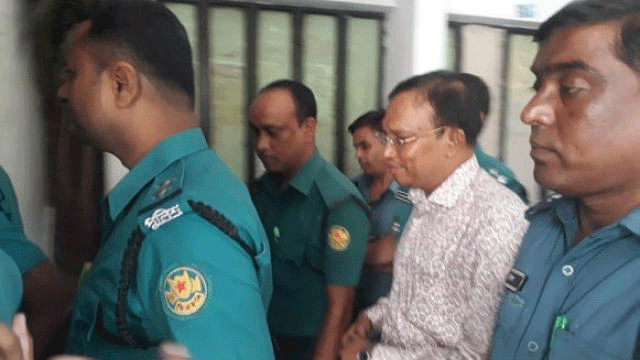 Suspended DIG Mizanur Rahman in the court. Photo: Asaduzzaman