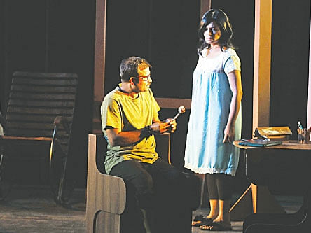 Proshanta Halder and Kazi Ruksana Ruma played Angshu and Monimala respectively in `Raat Bh`ore Bristy`.