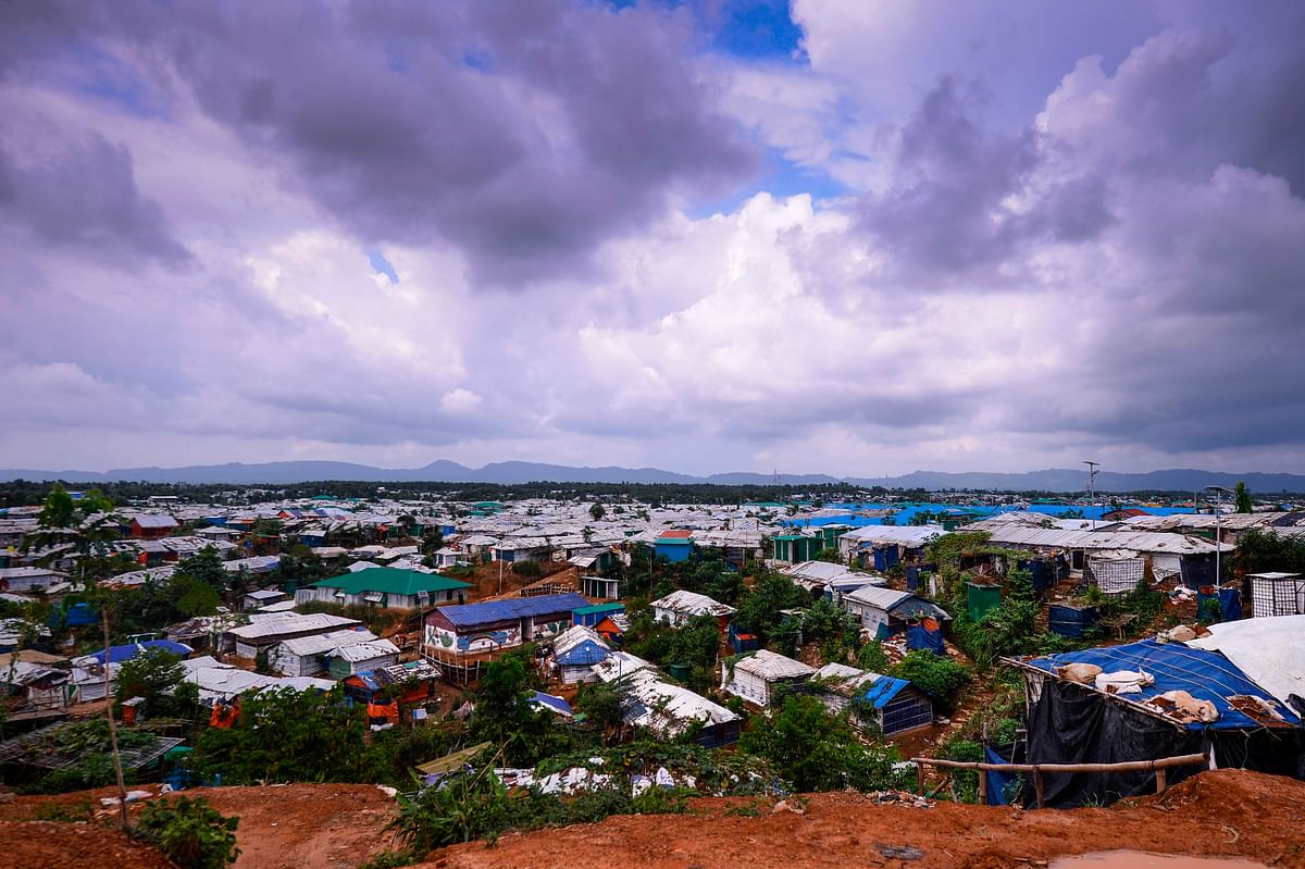 A general view of the Kutupalong Rohingya refugee camp in Ukhia on 21 July, 2019. Photo: AFP