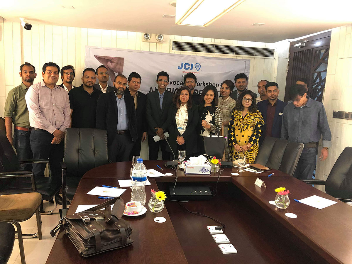 JCI Dhaka Achievers and JCI Dhaka Central jointly organised an advocacy workshop titled ‘Antibiotic Resistance: Be Aware, Make Aware’ at a city hotel on Saturday.
