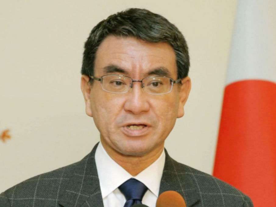 Japanese foreign minister Tara Kono. UNB file photo.