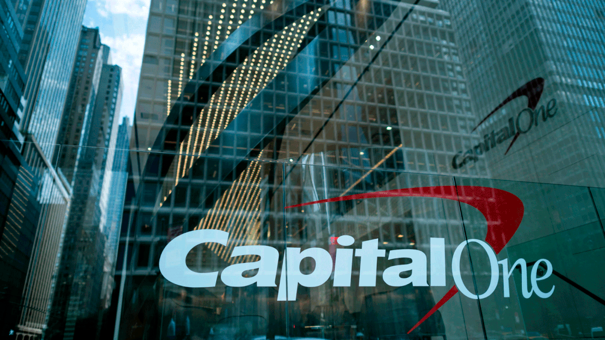 The Capital One Bank Headquarters is pictured on 30 July 2019 in New York City. Photo: AFP