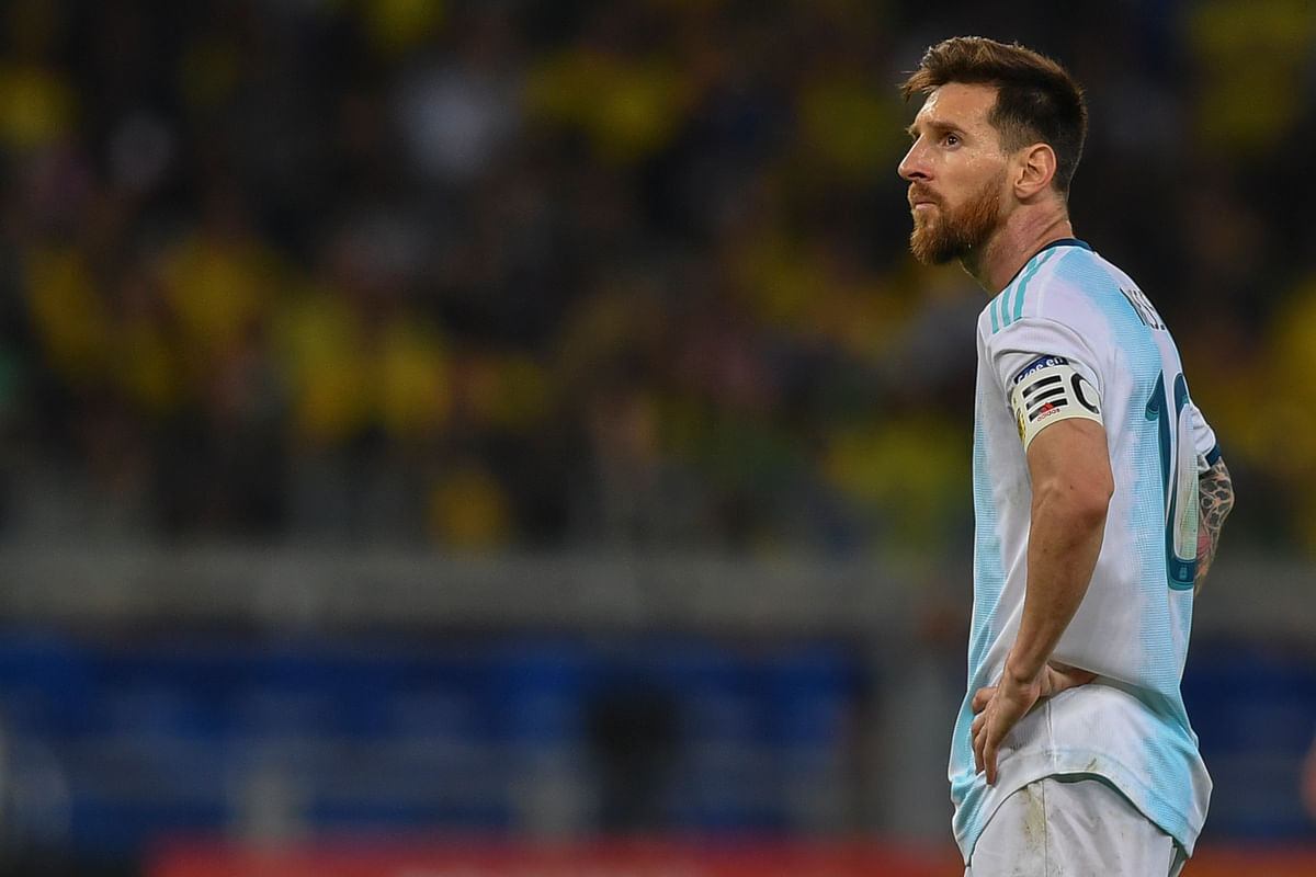 In this file photo taken on 2 July 2019, Argentina`s Lionel Messi is pictured during the Copa America football tournament semi-final match against Brazil at the Mineirao Stadium in Belo Horizonte, Brazil, on 2 July 2019. Photo: AFP