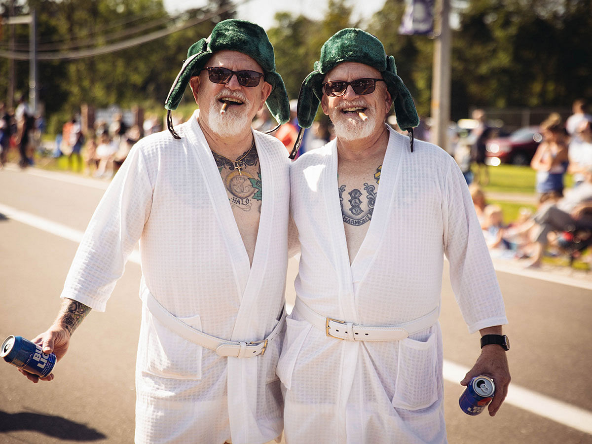 The Double Take Parade begins at Twins Days Festival at Glenn Chamberlin Park on 3 August 2019 in Twinsburg, Ohio. Photo: AFP