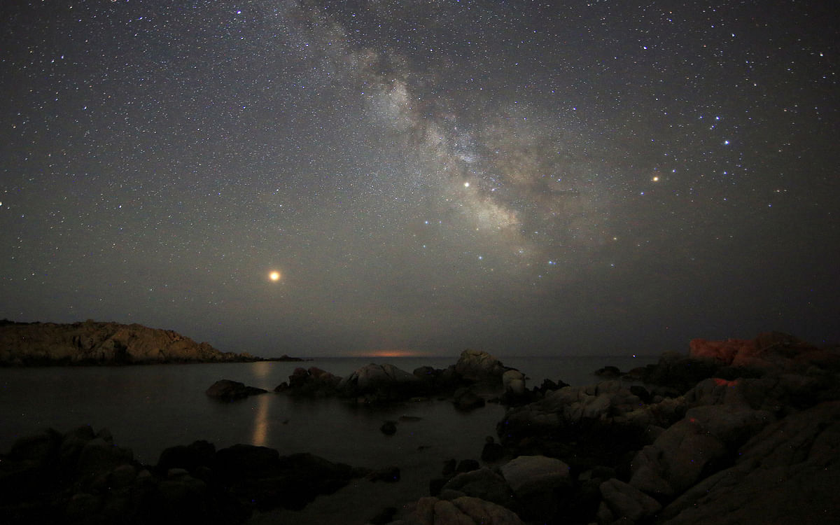 The Milky Way from a beach in the Sardinia island. Photo: Reuters
