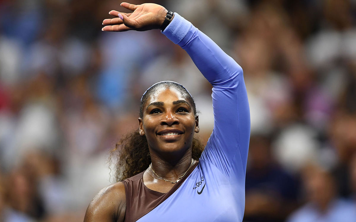 In this file photo taken on 6 September 2018, Serena Williams of the US celebrates her victory against Anastasija Sevastova of Latvia during their 2018 US Open women’s singles semi-finals match in New York. Photo: AFP