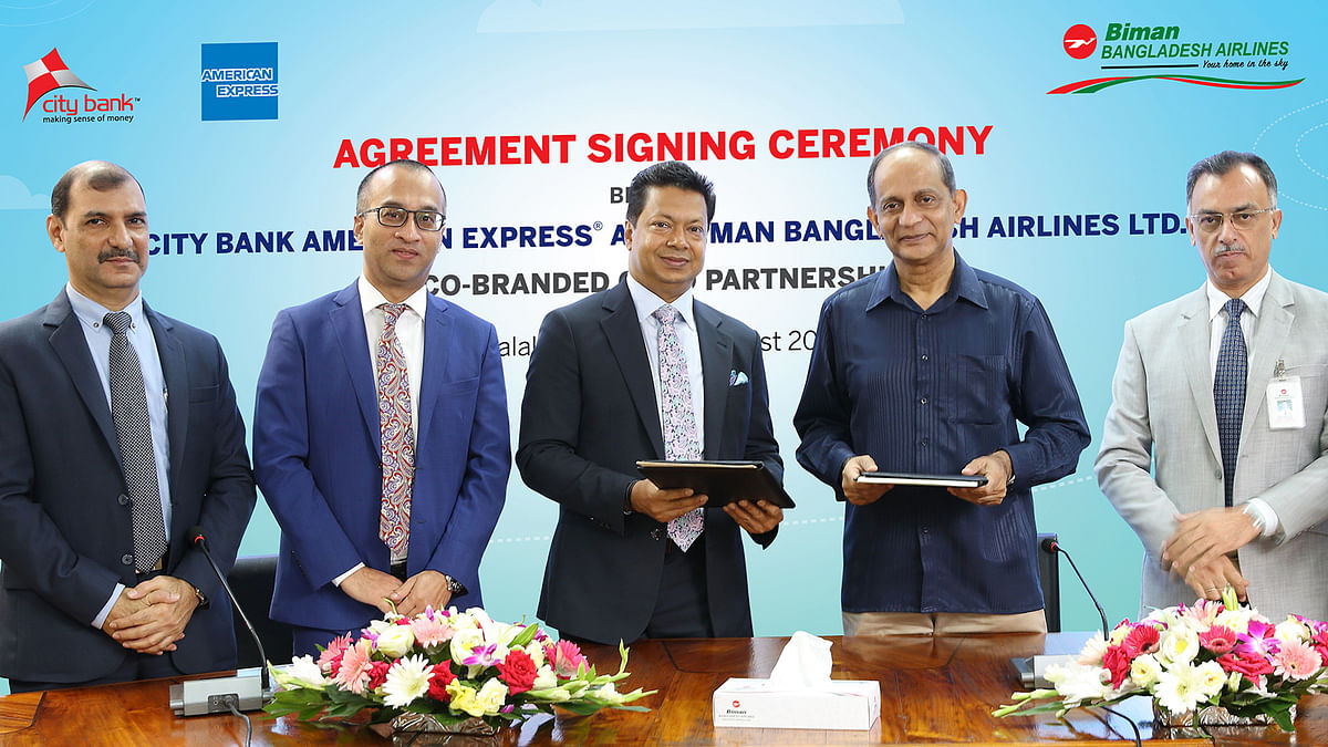 City Bank signs agreement with Biman for co-branded credit card