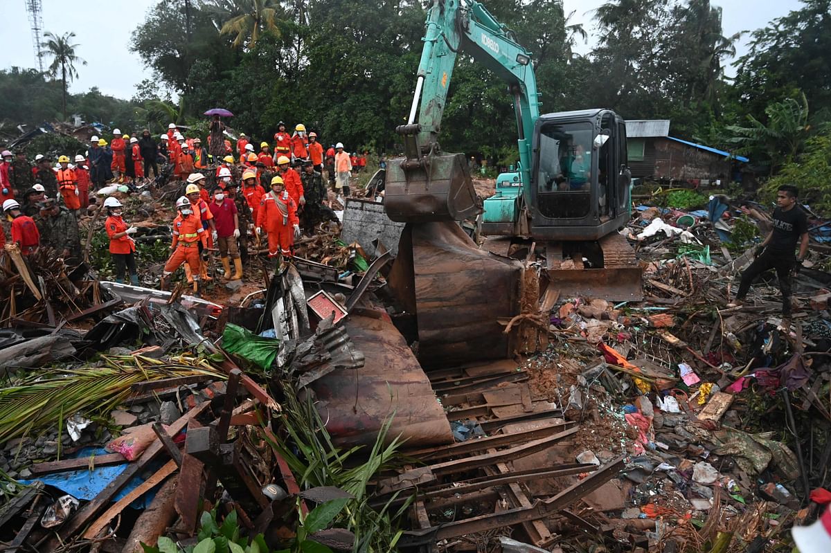 Myanmar landslide death