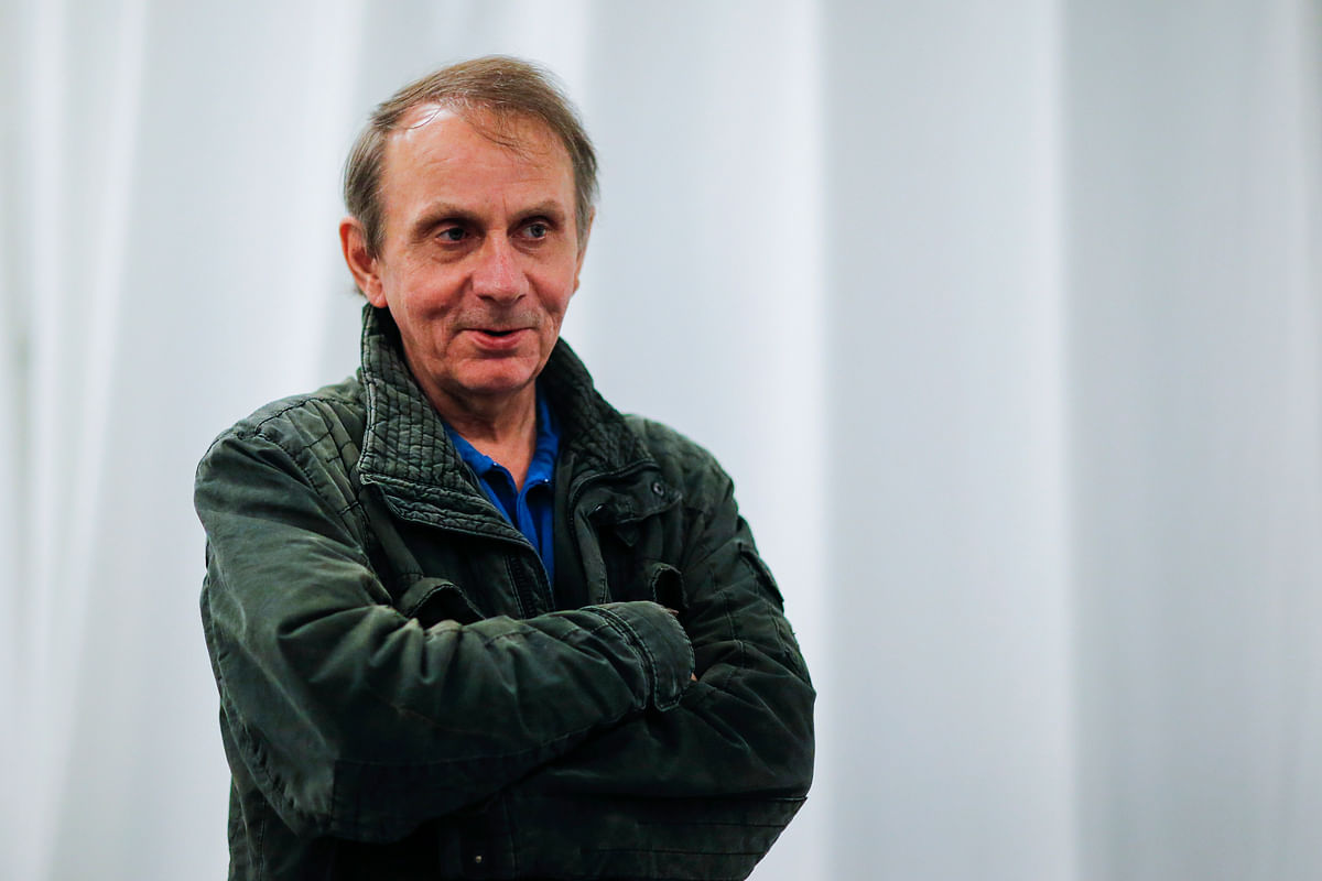 This file photo taken on 9 March 2017 shows French writer Michel Houellebecq attending his first New York art show in Manhattan, New York. Photo: AFP