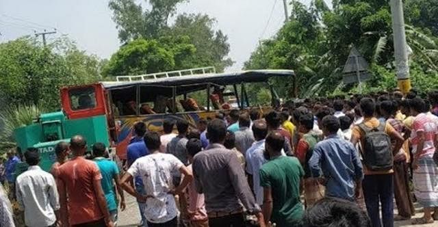 Three people were killed in the road accident on the Panchagarh-Thakurgaon highway.