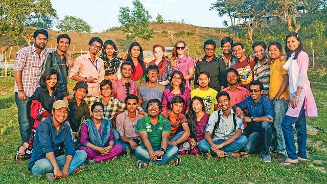 Members of Kaktarua pose for camera. Photo: Prothom Alo
