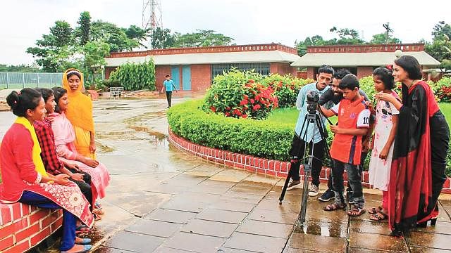 Kaktarua arranges film making workshops for youths. Photo: Prothom Alo