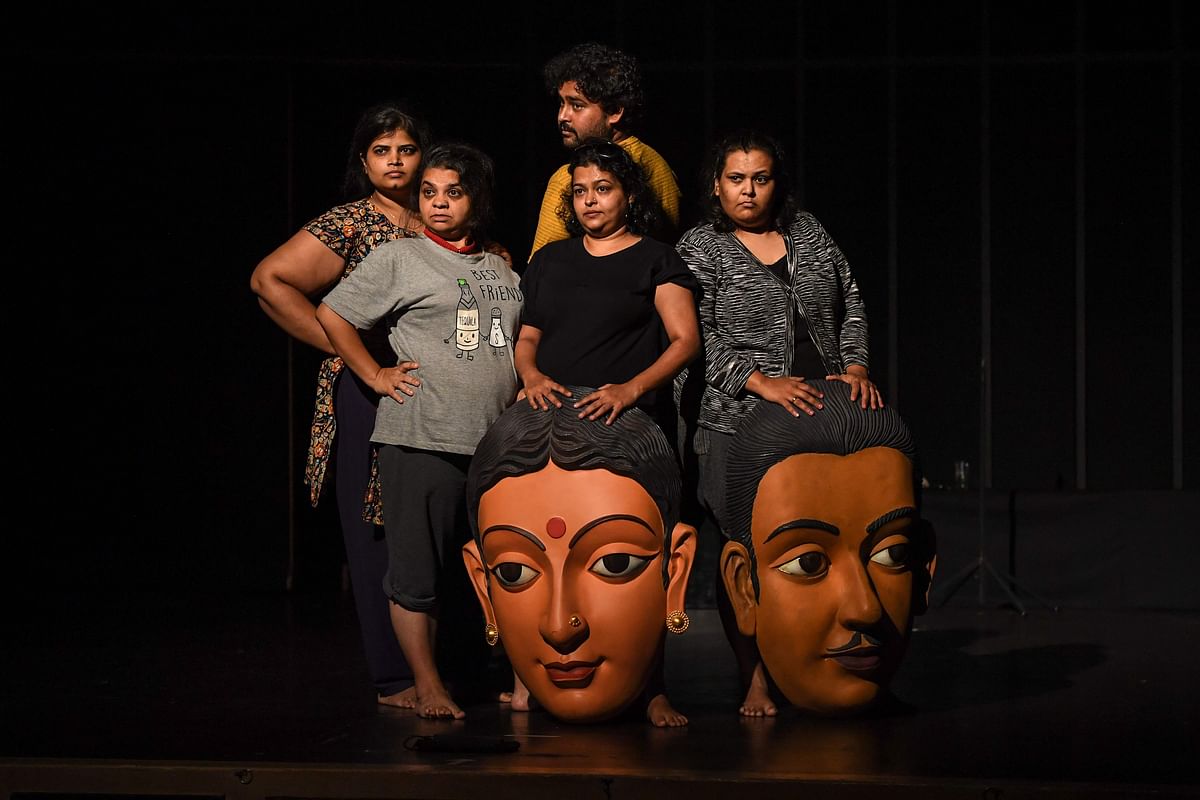 Head 2 Head, a retelling of Girish Karnad’s Hayavadana, is produced by the Bangalore-based The Big Fat Company -- a theatre group that aims to only cast plus-size actors in its productions. Photo: AFP