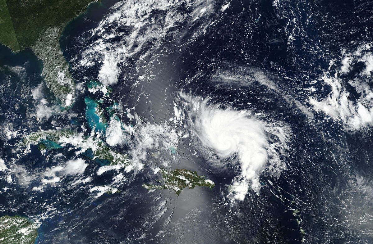 Hurricane Dorian approaches the coast of Florida, US in this 29 AugustNASA handout satellite image. Photo: Reuters