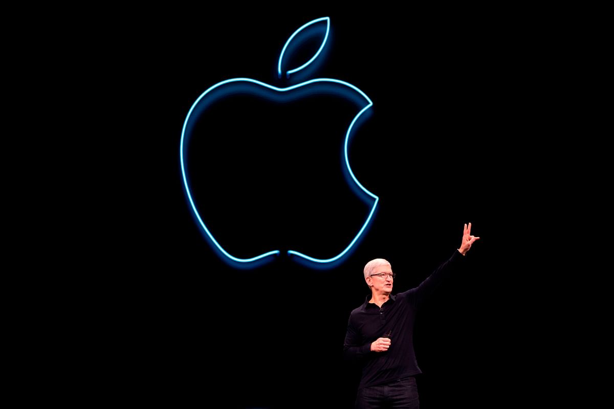Apple CEO Tim Cook presents the keynote address during Apple`s Worldwide Developer Conference (WWDC) in San Jose, California on 3 June 2019. AFP file photo
