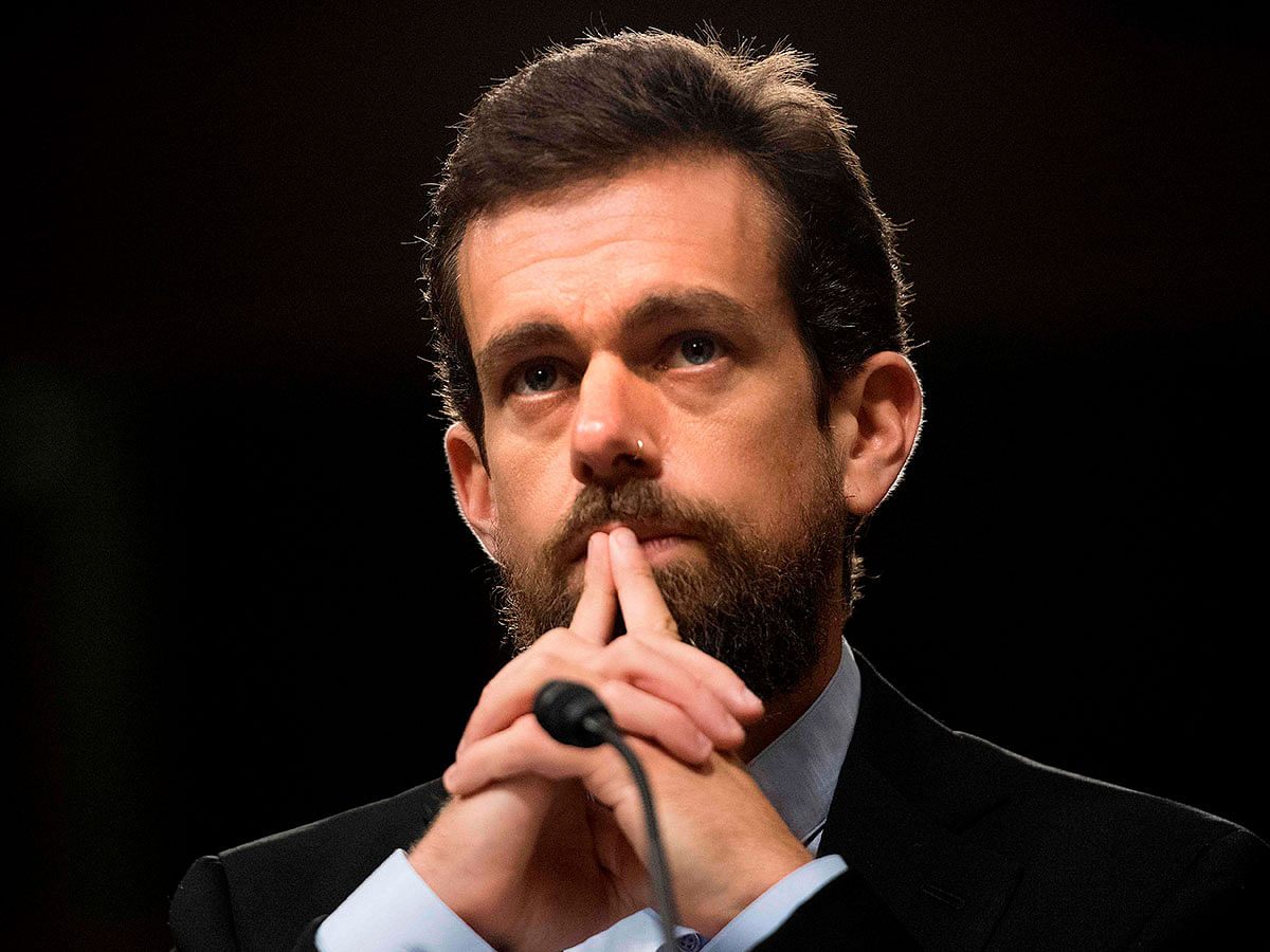 In this file photo taken on 5 September 2018 CEO of Twitter Jack Dorsey testifies before the Senate Intelligence Committee on Capitol Hill in Washington, DC. Photo: AFP