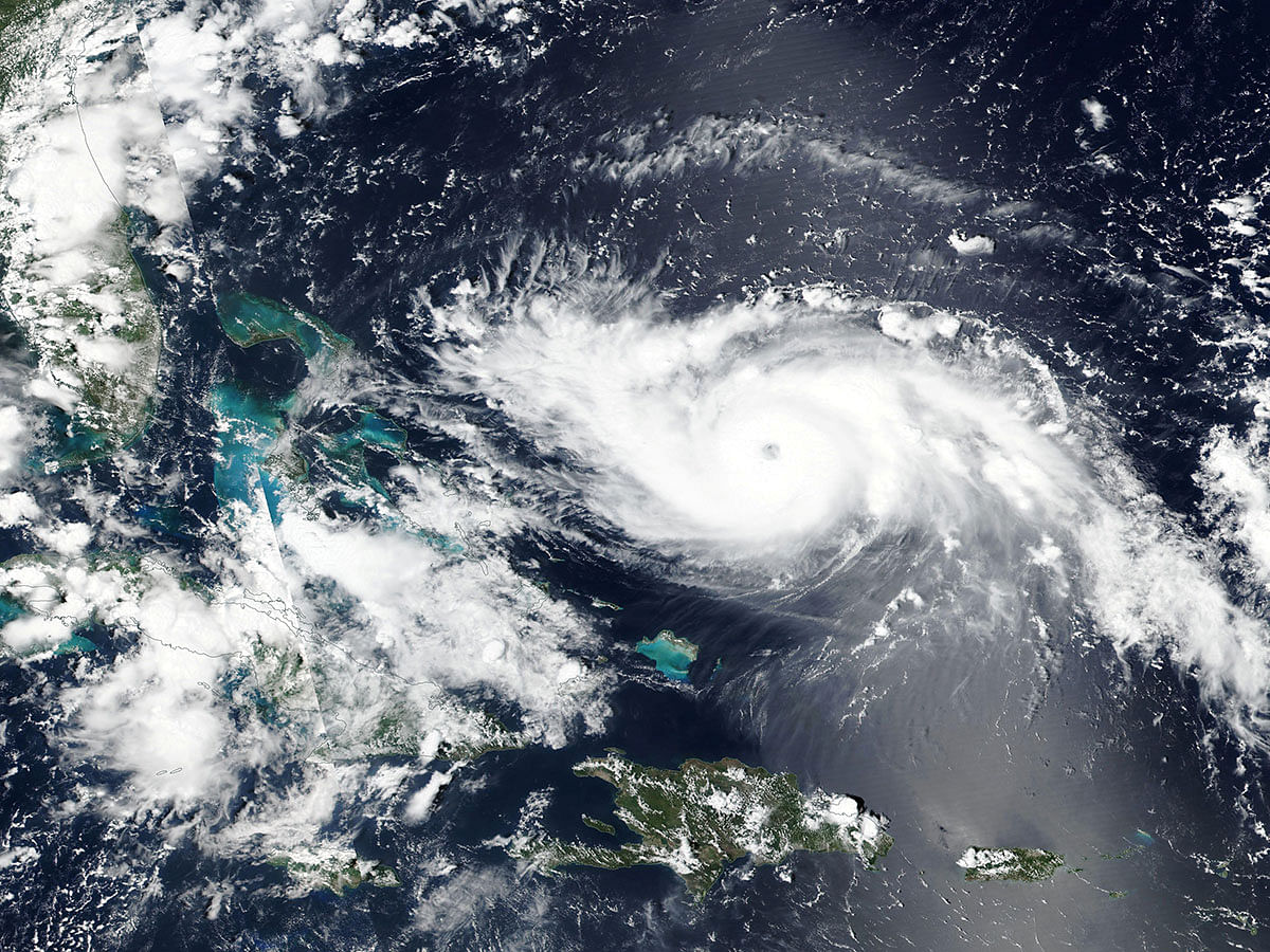 Hurricane Dorian approaches the coast of Florida, US in this on 30 August 2019 NASA handout satellite image. Photo: Reuters
