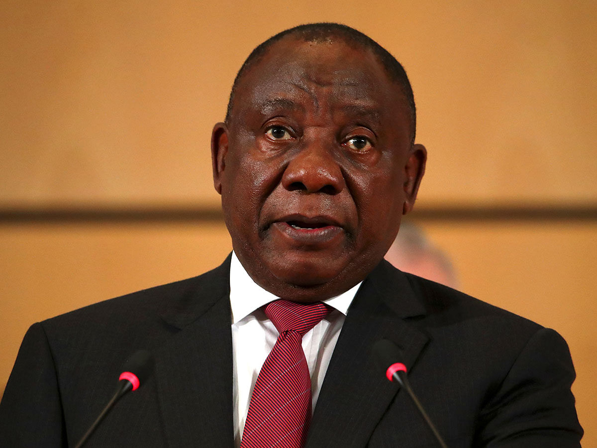 South African President Cyril Ramaphosa attends the opening day of the International Labour Organization`s annual labour conference in Geneva, Switzerland on 10 June. Photo: Reuters